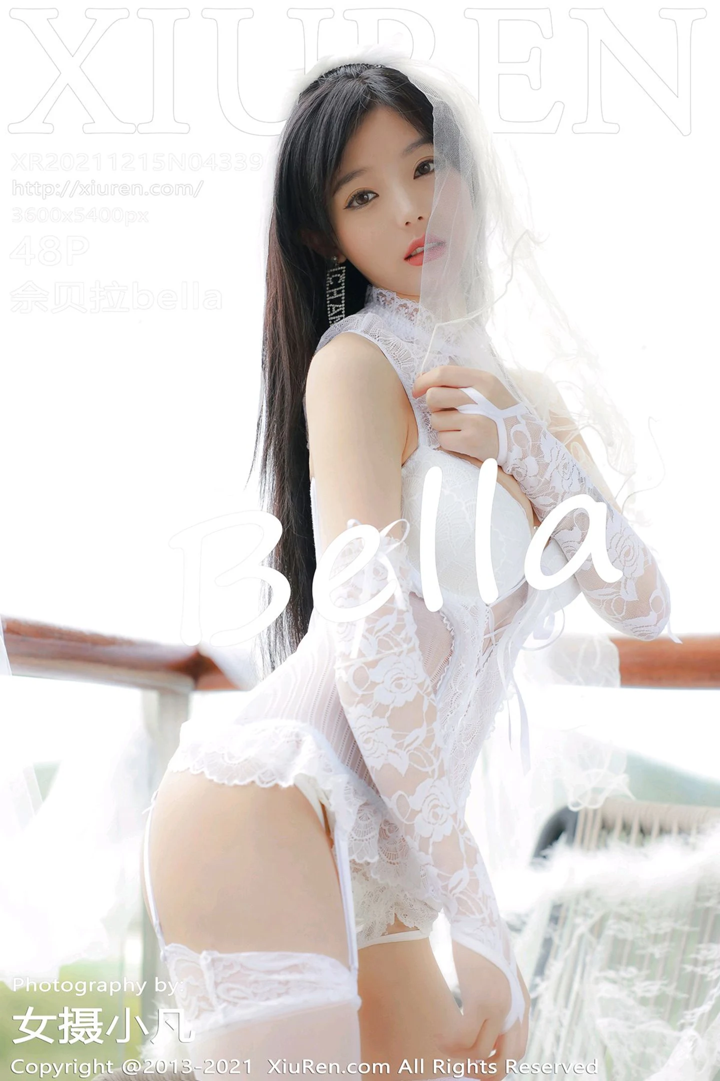 [XiuRen秀人网]No.4339_模特佘贝拉bella大理旅拍私房性感纯白婚纱配蕾丝吊袜诱惑写真48P-秀人网 - XiuRen.Space